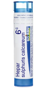Hepar Sulphuris Calcareum 6C Boiron Pellets 80 pellets
